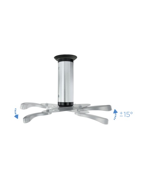 SOPORTE UNIVERSAL DE TECHO GIRATORIO 360º PARA PROYECTOR PLATA
